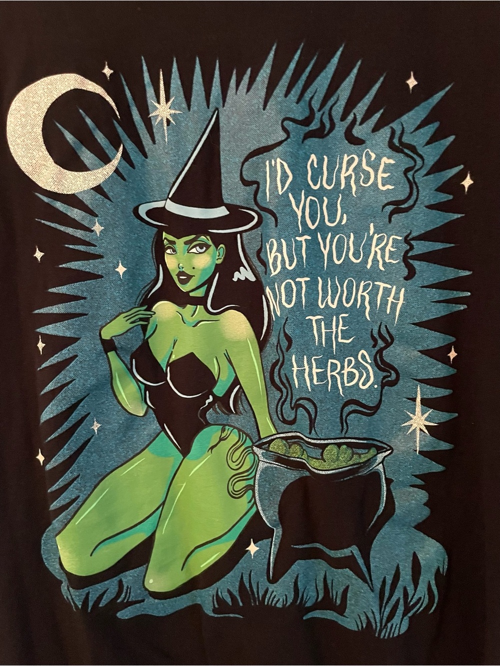 Unisex Pinup Witch Tee